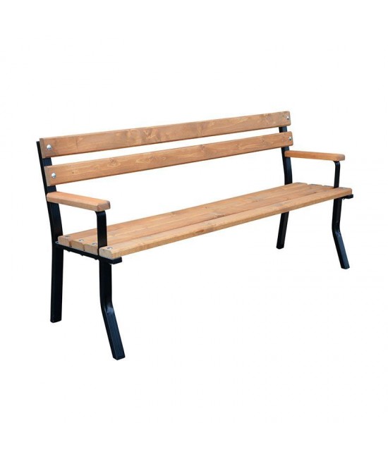 Lavička záhradná Nela s područkami 150 cm