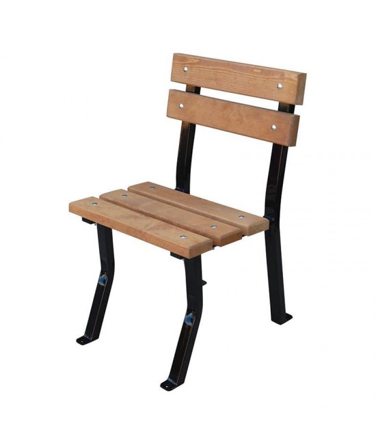 Záhradná stolička Nela drevo a oceľ